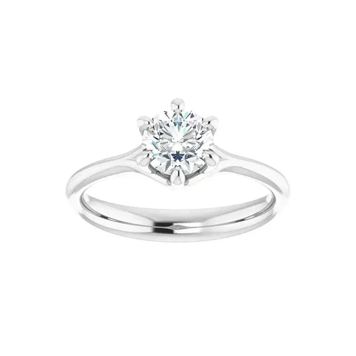 HONORA Lab Diamond Engagement Ring in Silver - Image 4